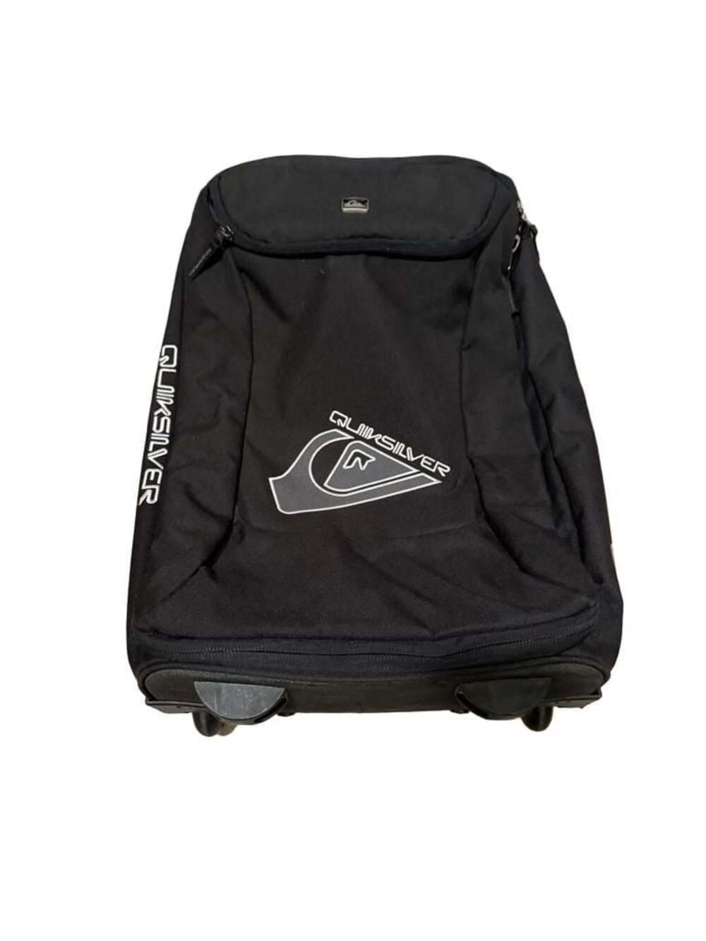 RARE Vintage Y2K Quiksilver Rolling Suitcase Carry-On Black Skater Surf Luggage